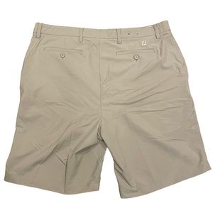 FootJoy FJ ProDry Tour Performance Woven Stretch Golf Shorts Stone Beige Mens 40